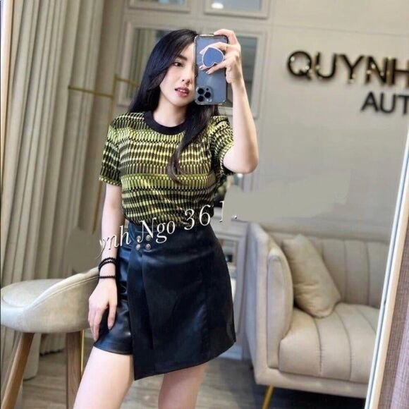 ZARA JACQUARD T-SHIRT Size M - Picture 4 of 11